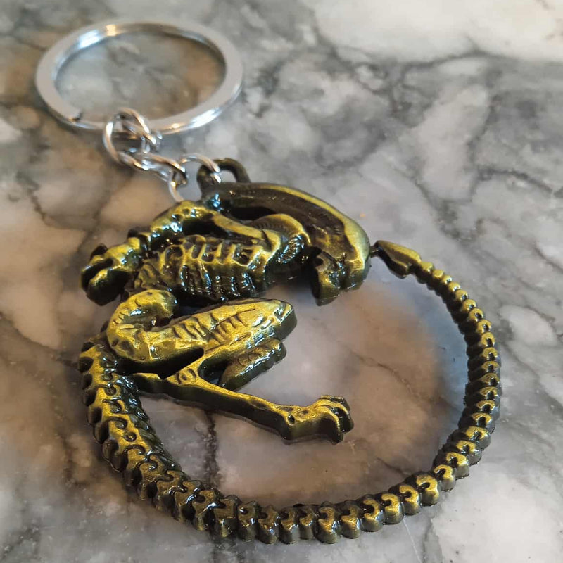 Porte-clés Alien bronze