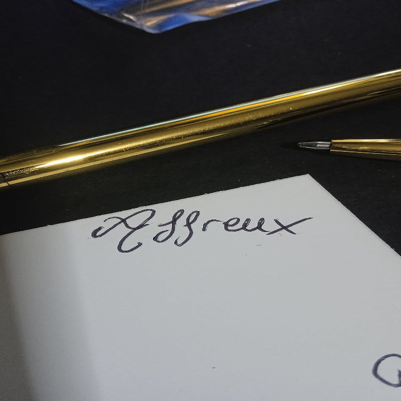 Lot de stylos billes crâne doré  x 2