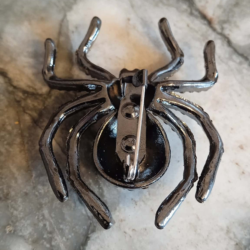 Broche araignée strass