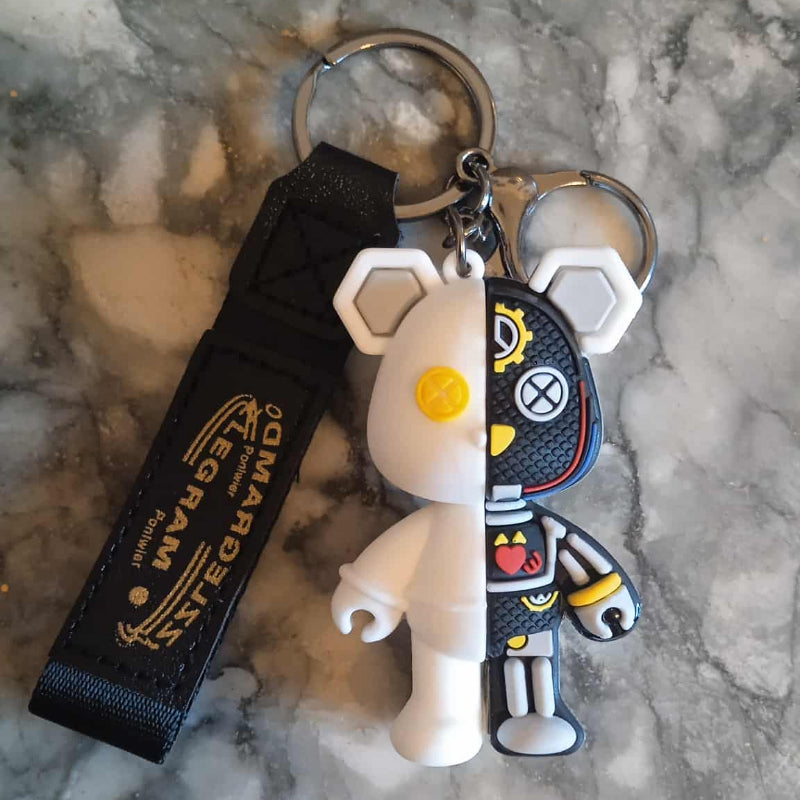 Porte-clés figurine souris robot