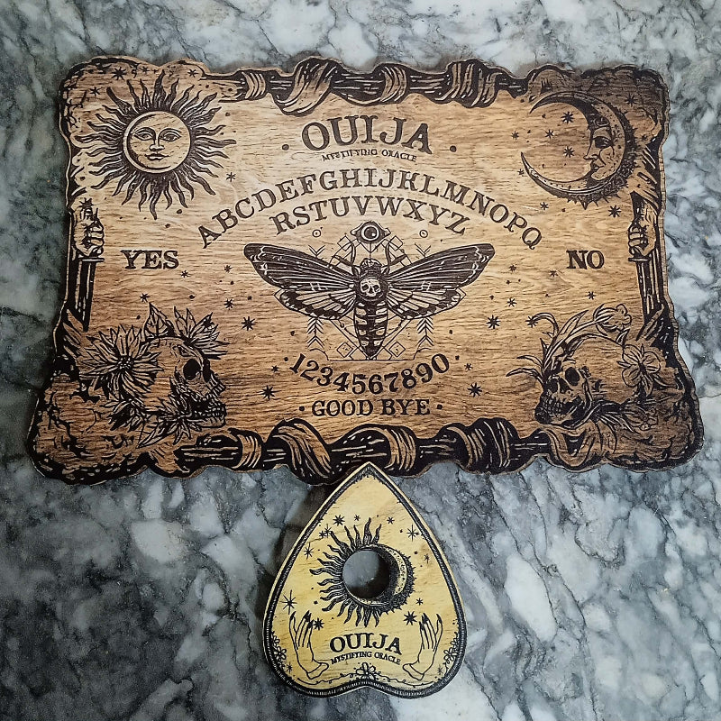 planche de ouija en bois