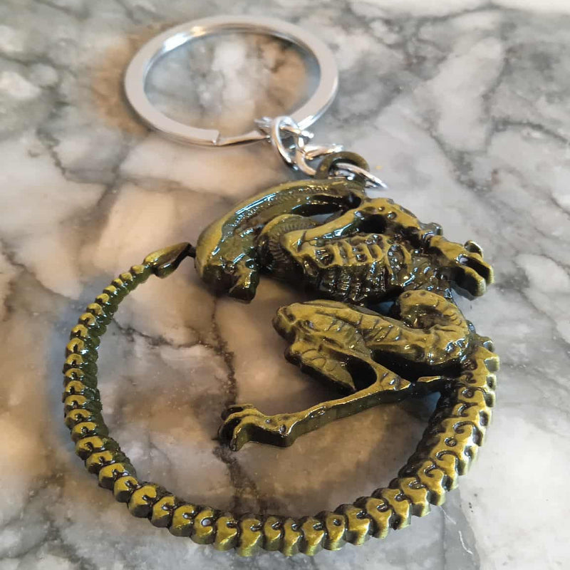 Porte-clés Alien bronze