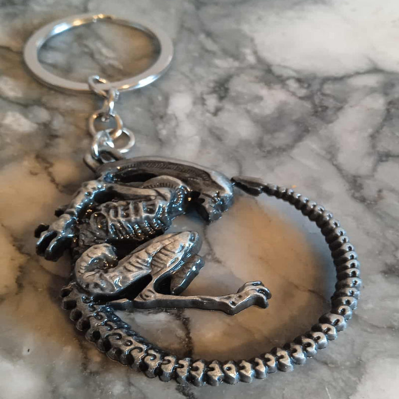 Porte-clés Alien argent