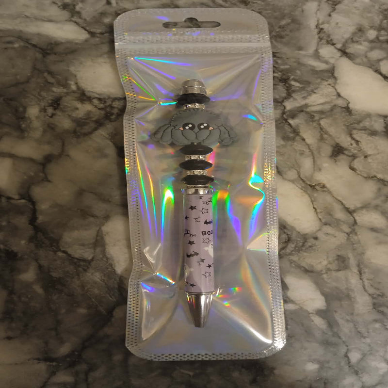 Stylo fait main " Araignée d'Halloween "