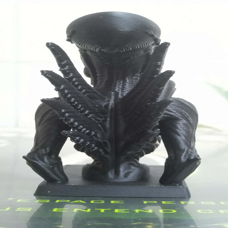 Figurine buste alien noir