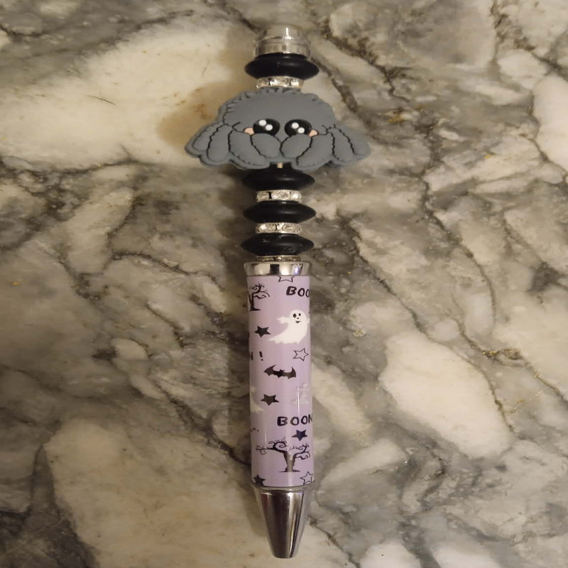 Stylo fait main " Araignée d'Halloween "