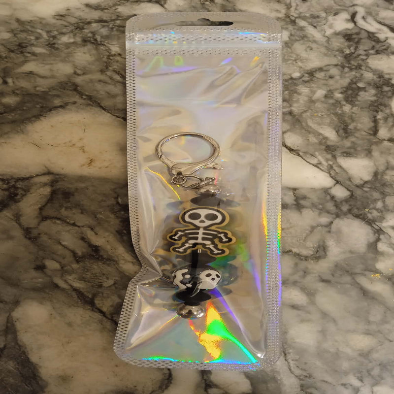 Porte-clés " squelette " fait main