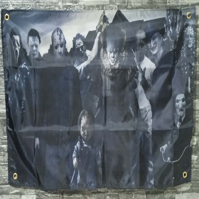 Drapeau personnages horreur