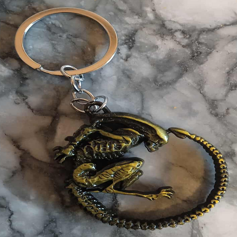 Porte-clés Alien bronze