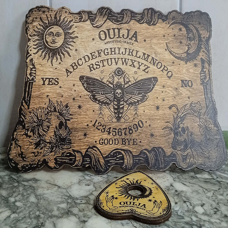 planche de ouija en bois