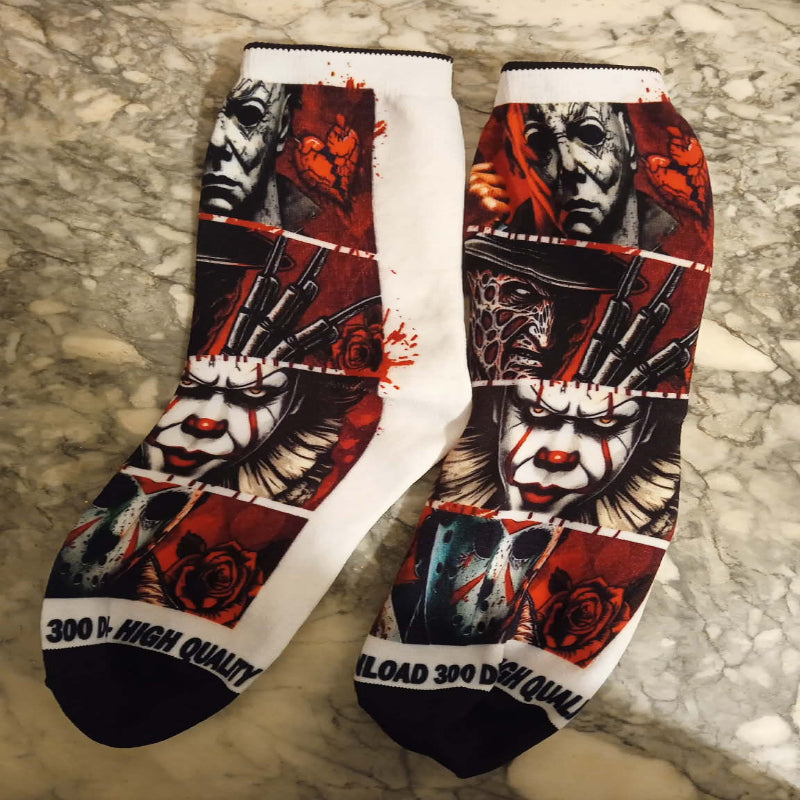 Paire de chaussettes personnages horreur