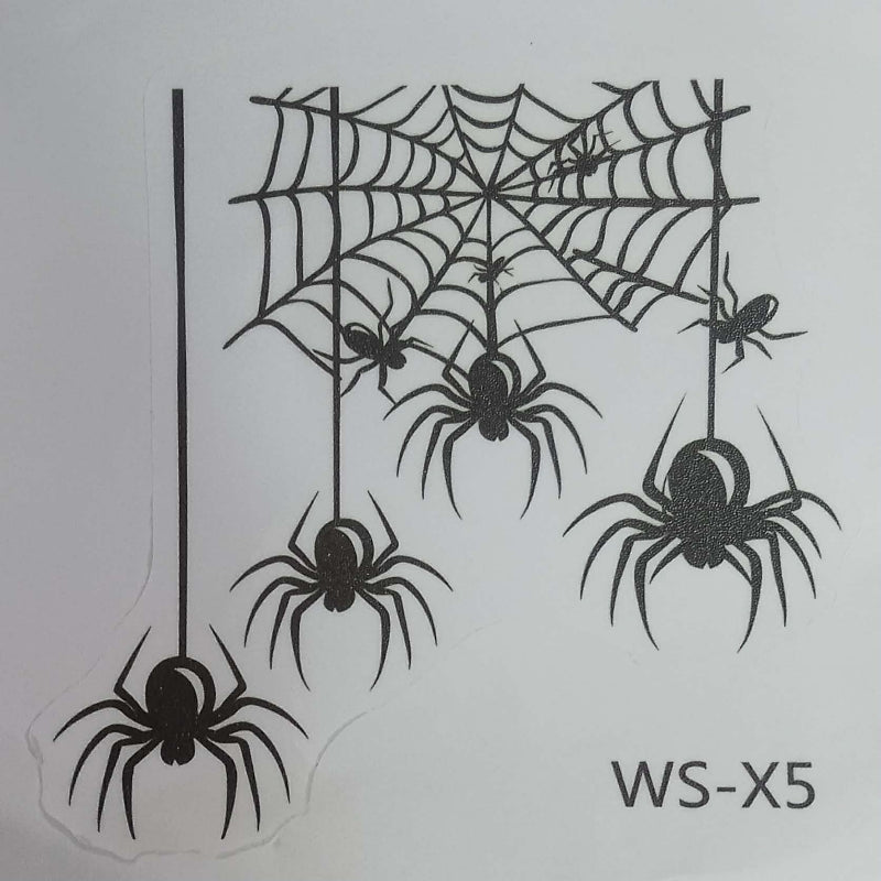 autocollant décoratif araignées