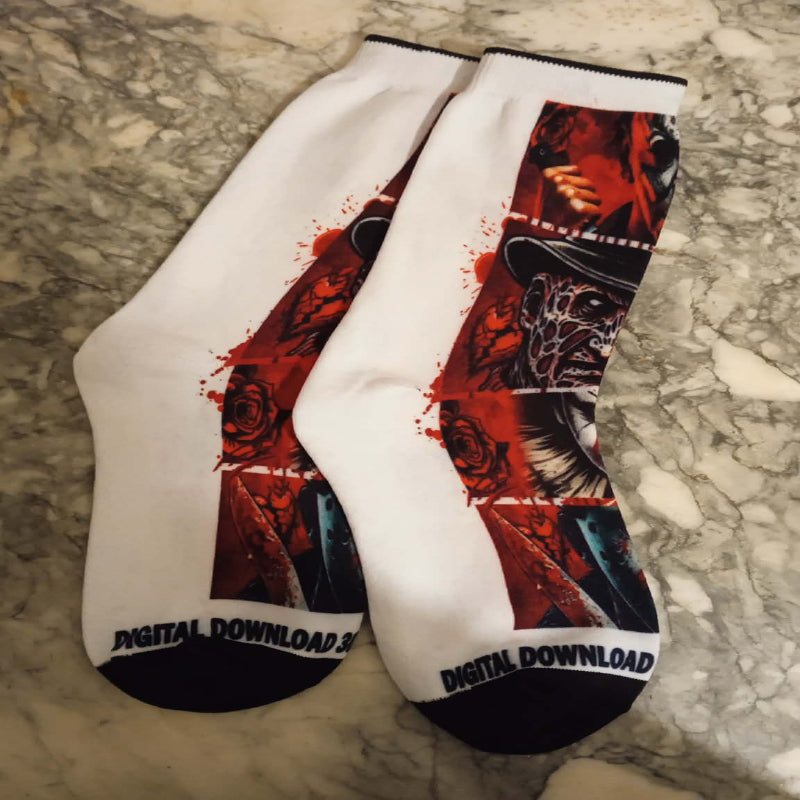 Paire de chaussettes personnages horreur