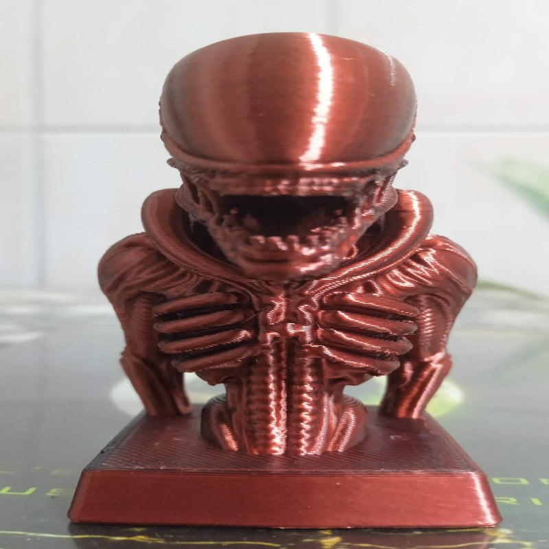 Buste alien couleur noir/rouge