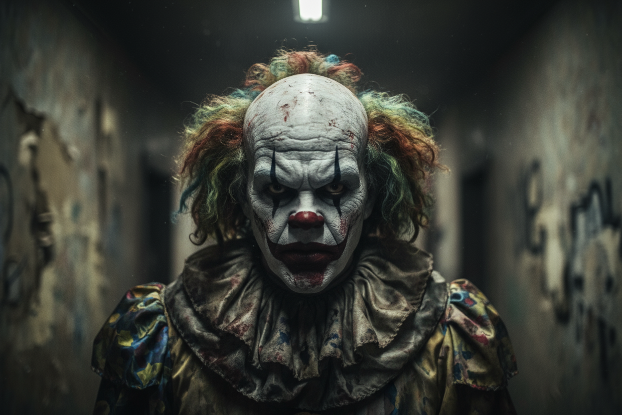 realistic scary clown